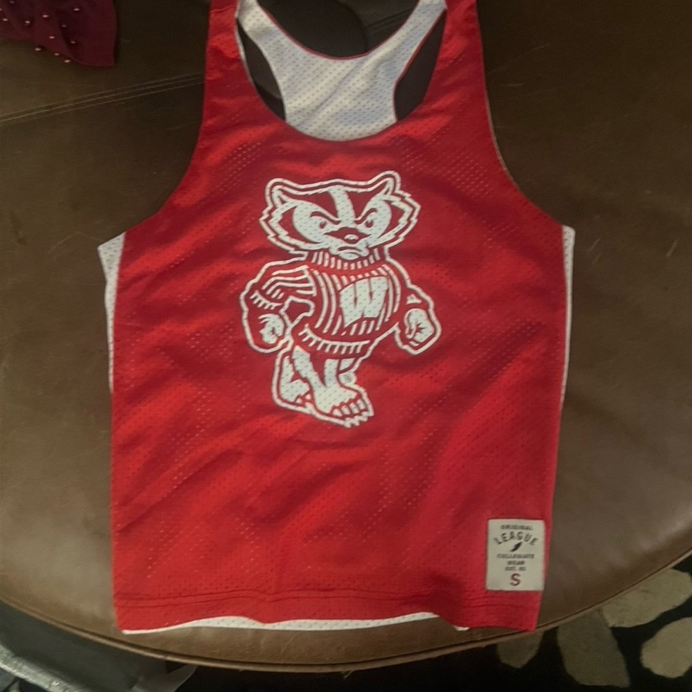 Red Tank Top with Mascot Design